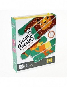Dėlionė juostinė Žvėrys 12 in 1, 36 det., 3m.+