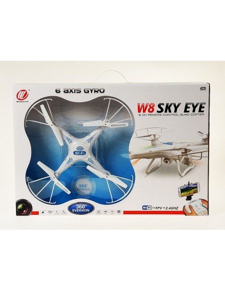 Dronas radio valdomas 33cm, HD kamera, Wi-Fi, 2.4 GHz