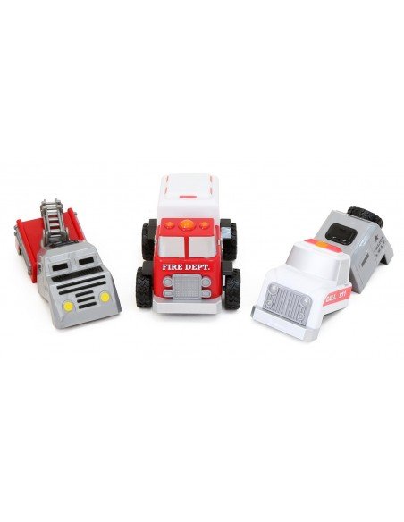 Magnetinis konstruktorius Build-A-Truck Fire and Rescue, 2m.+