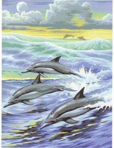 Rinkinys piešimui JUNIOR delfinai DOLPHINS