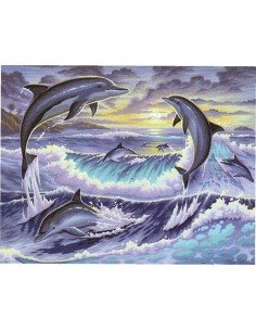 Rinkinys piešimui SENIOR delfinai DOLPHIN SUNRISE
