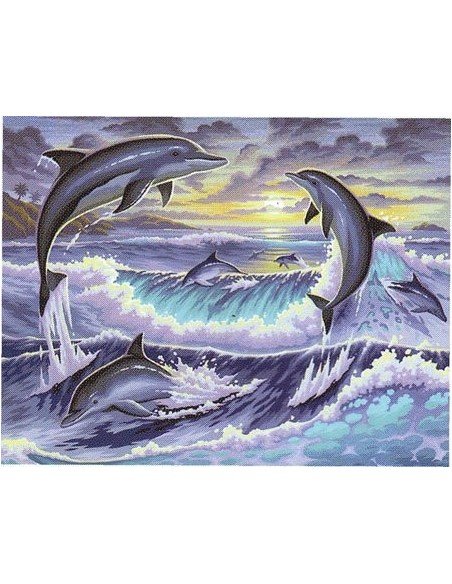 Rinkinys piešimui SENIOR delfinai DOLPHIN SUNRISE