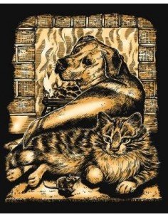Rinkinys ARTFOIL GOLD draugai prie židinio FIRESIDE FRIENDS