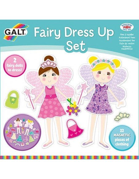 Rink. magnetinis FAIRY DRESSING UP SET, 22 det. nuo 4 m., Galt