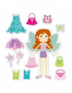 Rink. magnetinis FAIRY DRESSING UP SET, 22 det. nuo 4 m.,... 2