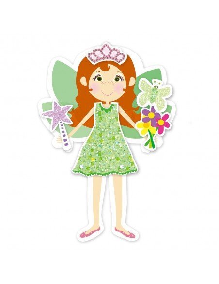 Rink. magnetinis FAIRY DRESSING UP SET, 22 det. nuo 4 m., Galt