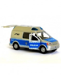 Mašina metaline  policija su šviesa ir garsais, 14cm