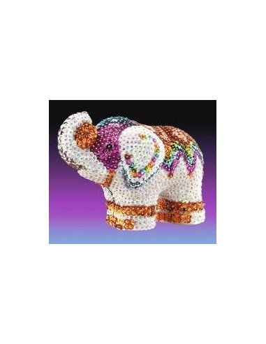 Rinkinys kūrybai 3D SEQUIN ART drambliukas