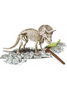 Jaunojo archeologo rinkinys TRICERATOPS,  šviečia tamsoje