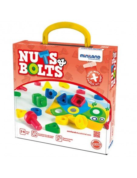 Rinkinys ACTIVITY NUTS&BOLTS, 24 det.+6 kort. su uždotimis