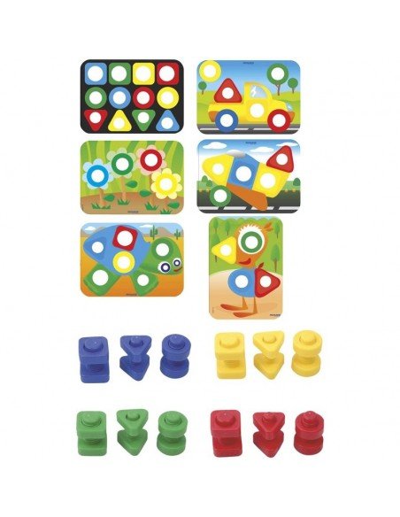 Rinkinys ACTIVITY NUTS&BOLTS, 24 det.+6 kort. su uždotimis