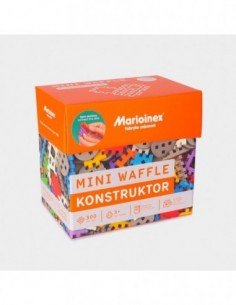 Konstruktorius MINI WAFFLE įvairių formų 300 det.