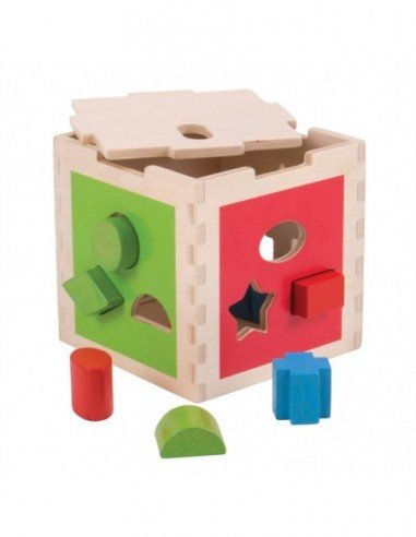 Medinis kubas 15x15x15cm rūšiavimui pagal...