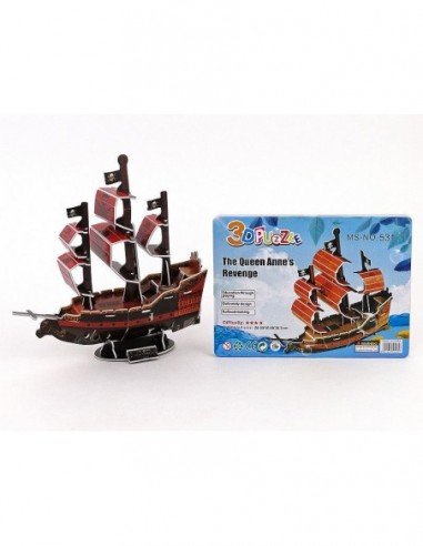 Dėlionė erdvinė Piratų laivas 25.5x10.8x30.2cm,...