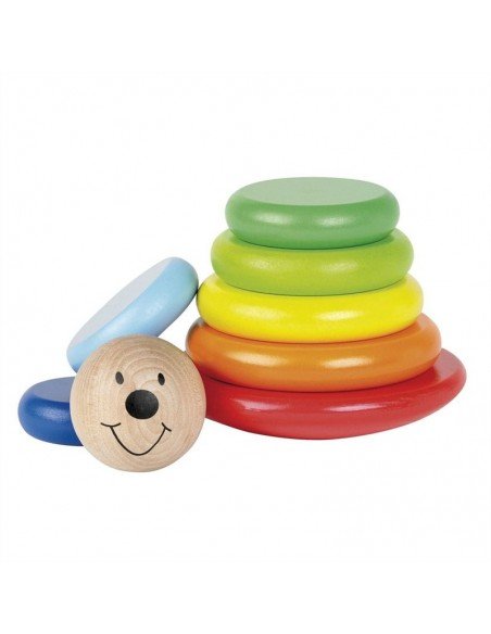 Magnetinė medinė piramdė 16.5cm, 12 mėn.+
