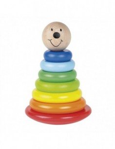 Magnetinė medinė piramdė 16.5cm, 12 mėn.+ 2