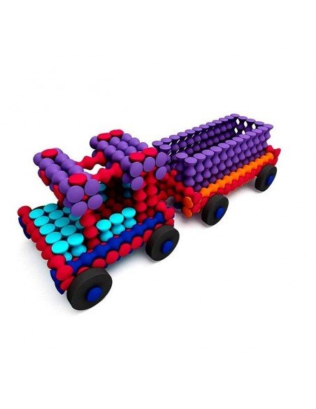 Konstruktorius Playstix Deluxe Set su pagrindu, 211 det., 4m.+