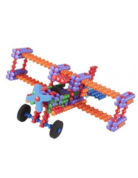 Konstruktorius Playstix Deluxe Set su pagrindu, 211 det., 4m.+