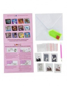 Rinkinys CRYSTAL ART Card Pelėda  8m.+, formatas 18x18cm 2