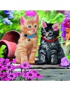 Rinkinys CRYSTAL ART  Kačiukai, 8m.+, formatas 18x18cm