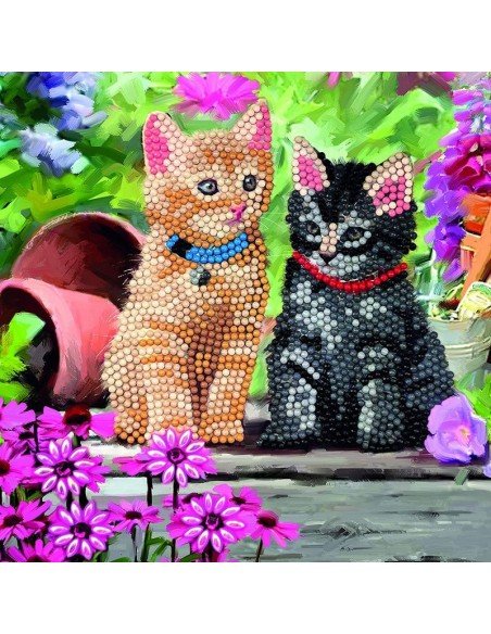 Rinkinys CRYSTAL ART  Kačiukai, 8m.+, formatas 18x18cm