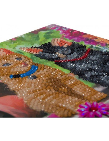 Rinkinys CRYSTAL ART  Kačiukai, 8m.+, formatas 18x18cm