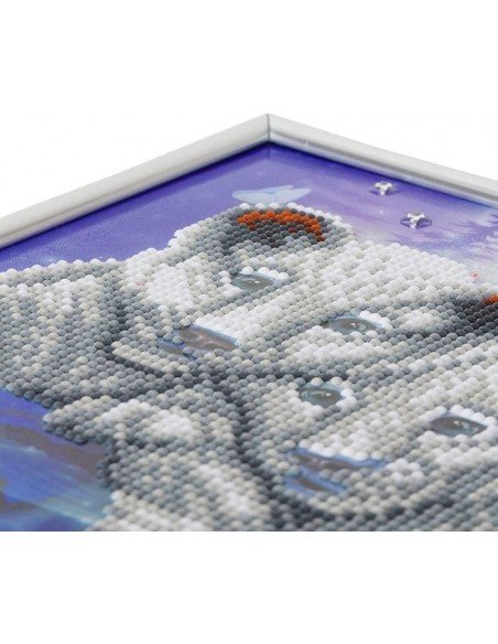 Rinkinys CRYSTAL ART Liūtukai, 8m.+ su rėmeliu 25x21cm