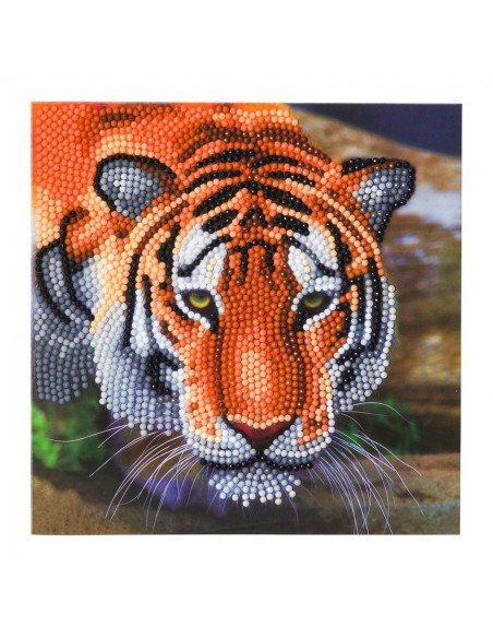 Rinkinys CRYSTAL ART Tigras, 8m.+, formatas 18x18cm