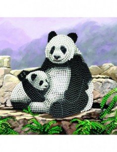 Rinkinys CRYSTAL ART Panda, 8m.+, formatas 18x18cm