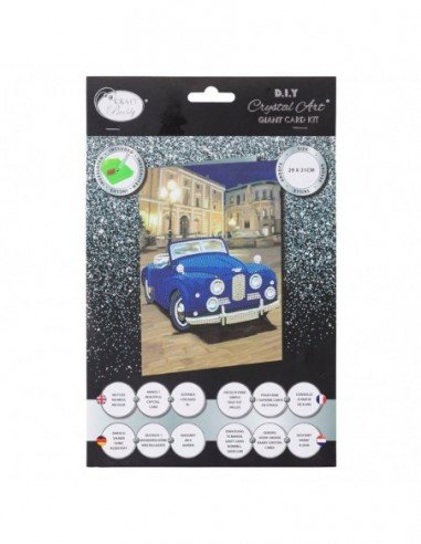 Rinkinys CRYSTAL ART Card Mašina, 8m.+,...