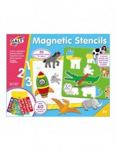 Rinkinys magnetinių trafaretų, 4vnt. + 23 magn. gyvūnų ir... 2