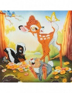 Rinkinys CRYSTAL ART Bambi, 8m.+, formatas 18x18cm