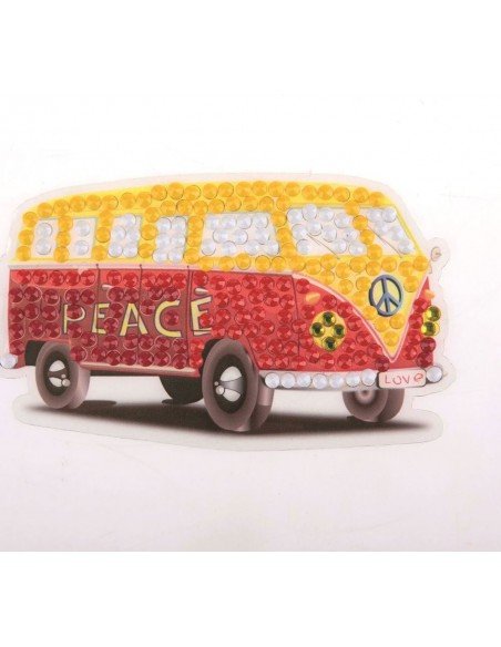 Rinkinys CRYSTAL ART Camper Van,Motif Kit , 8m.+, formatas 9x9cm