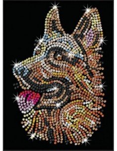 Rinkinys kūrybai SEQUIN BLUE šuo, 8m.+
