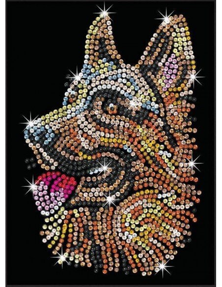 Rinkinys kūrybai SEQUIN BLUE šuo, 8m.+