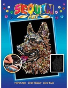 Rinkinys kūrybai SEQUIN BLUE šuo, 8m.+ 2
