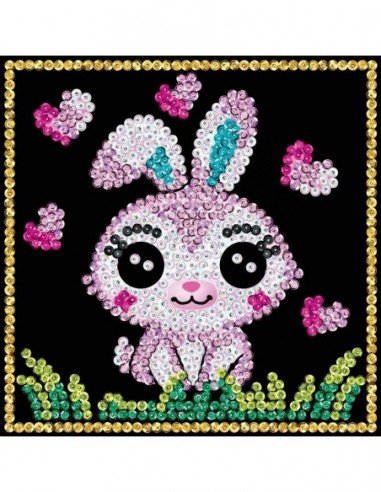 Rinkinys kūrybai SEQUIN 60 zuikis, 5m.+