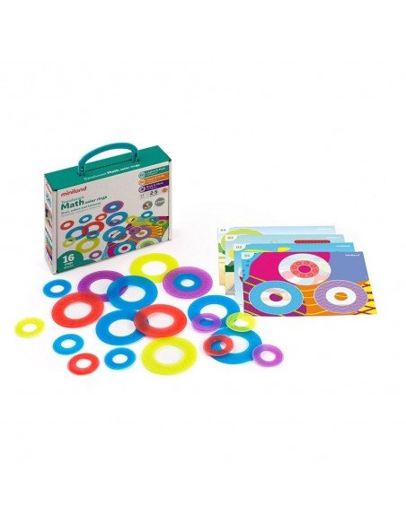Rinkinys TRANSLUCENT MATH COLOR RINGS, 20 det, 2-5 m.