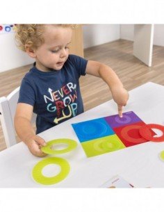 Rinkinys TRANSLUCENT MATH COLOR RINGS, 20 det, 2-5 m. 2
