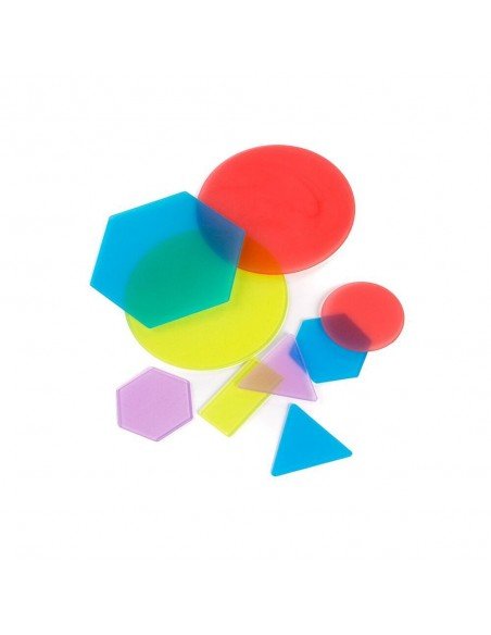 Rinkinys TRANSLUSENT GEOMETRY SHAPES, 52 det.