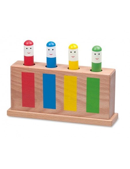 Žaidimas iš medžio POP-UP TOY, 12 mėn.+, Galt