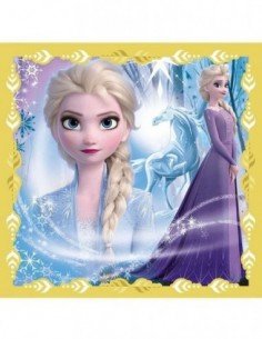 Dėlionė PUZZLE 3 in 1, 20+36+50 det.,  Anos ir Elzės galia 2