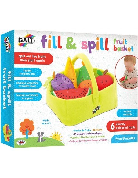Žaislas kūdikiui Fill and Spill Fruit Basket, 9mėn.+