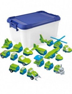Magnetinis konstruktorius Mix or Match Vehicles 18 det.,...