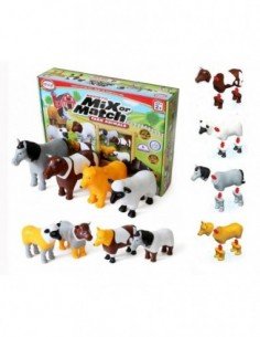 Magnetinis konstruktorius Mix or Match Farm, 2m.+ 2