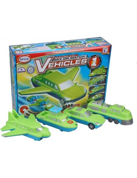 Magnetinis konstruktorius Mix or Match Vehicles 1, 3m.+