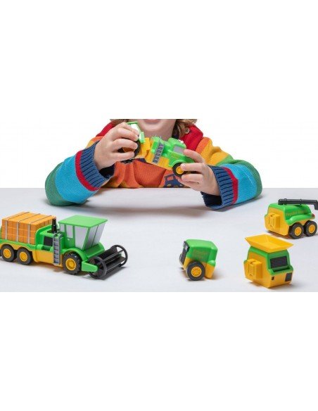 Magnetinis konstruktorius Mix or Match Vehicles Farm, 3m.+