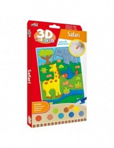 Piešimo rinkinys 3D PAINT-IT SAFARI, 6m.+, Galt