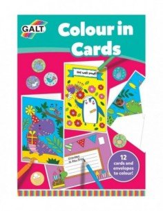 Knygutė su atvirukais spalvinimui , COLOUR IN CARDS, 12...