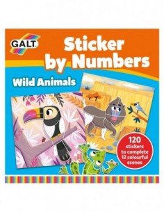 Knygutė Lipdukai pagal skaičiukus Sticker by Numbers, 12...
